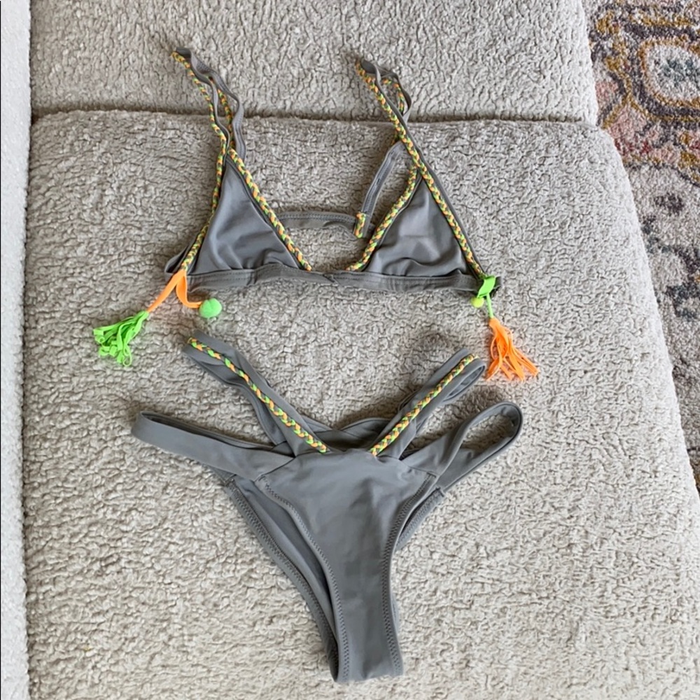 Lychee Swim Wear Pom Bikini